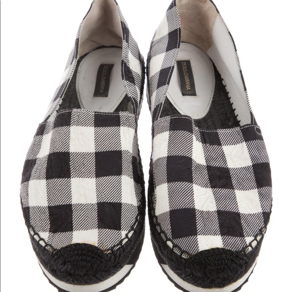 Dolce & Gabbana Shoes - Dolce & Gabbana Plaid Print Espadrilles